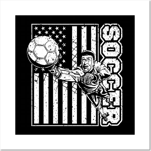 USA Soccer Player Wall Art by megasportsfan